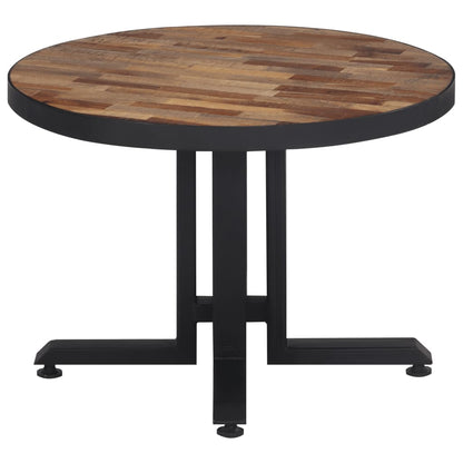 Barbord rundt Ø55x40 cm gjenvunnet heltre teak