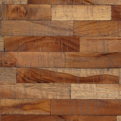 Barbord rundt Ø55x40 cm gjenvunnet heltre teak
