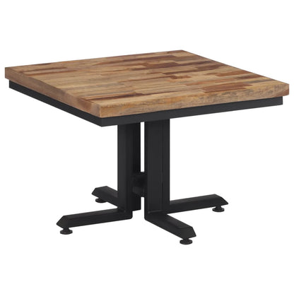 Barbord rundt 55x55x40 cm gjenvunnet heltre teak