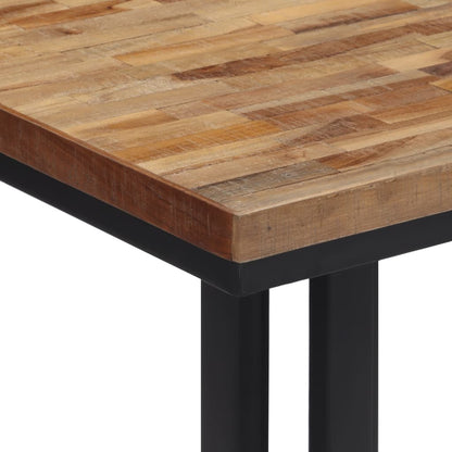 Barbord rundt 55x55x40 cm gjenvunnet heltre teak