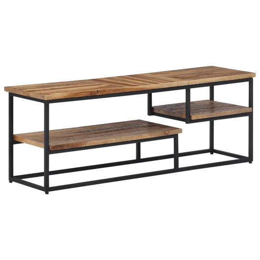 TV-Møbel Tre TV-benk gjenvunnet heltre 110x30x39 cm teak