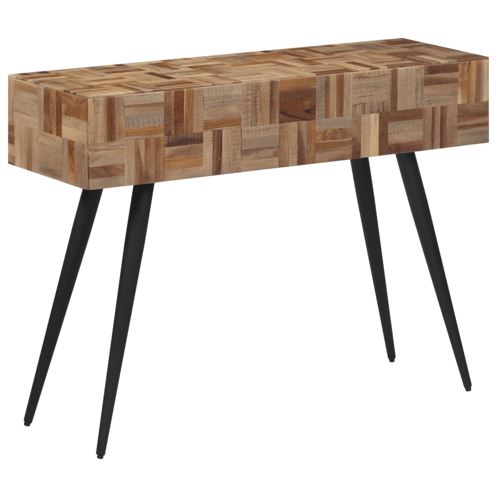 Avlastningsbord Konsollbord Tre 110x34x80 cm gjenvunnet heltre teak