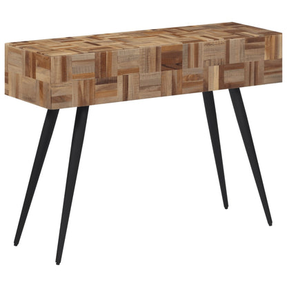 Avlastningsbord Konsollbord Tre 110x34x80 cm gjenvunnet heltre teak