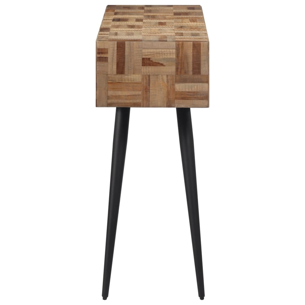 Avlastningsbord Konsollbord Tre 110x34x80 cm gjenvunnet heltre teak