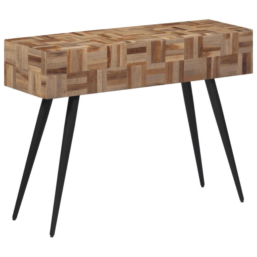 Avlastningsbord Konsollbord Tre 110x34x80 cm gjenvunnet heltre teak