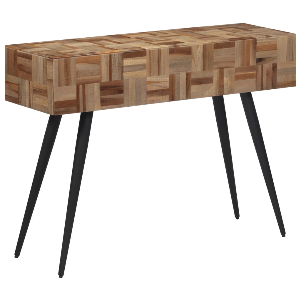 Avlastningsbord Konsollbord Tre 110x34x80 cm gjenvunnet heltre teak