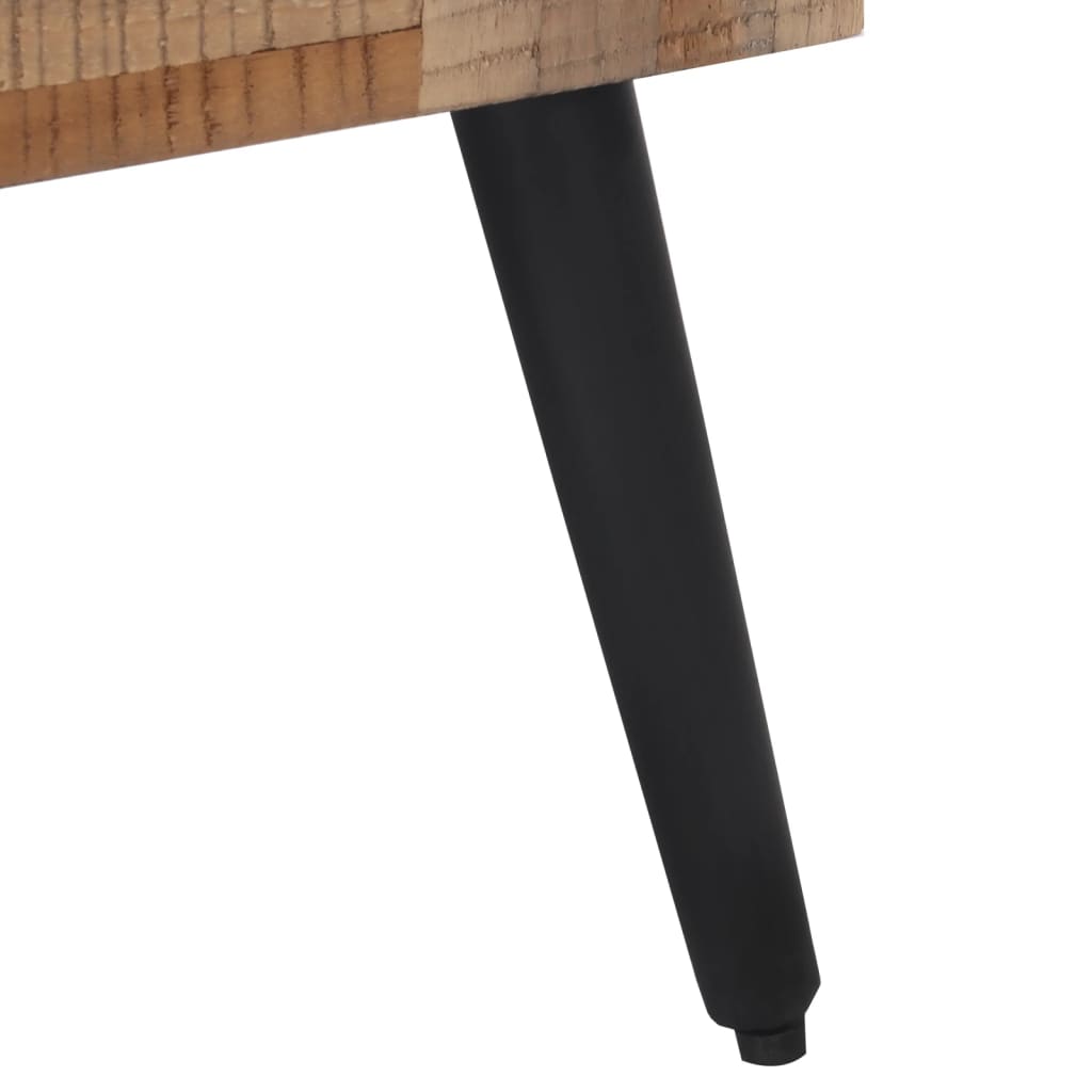 Salongbord Sofabord Grå 55x55x40 cm gjenvunnet heltre teak