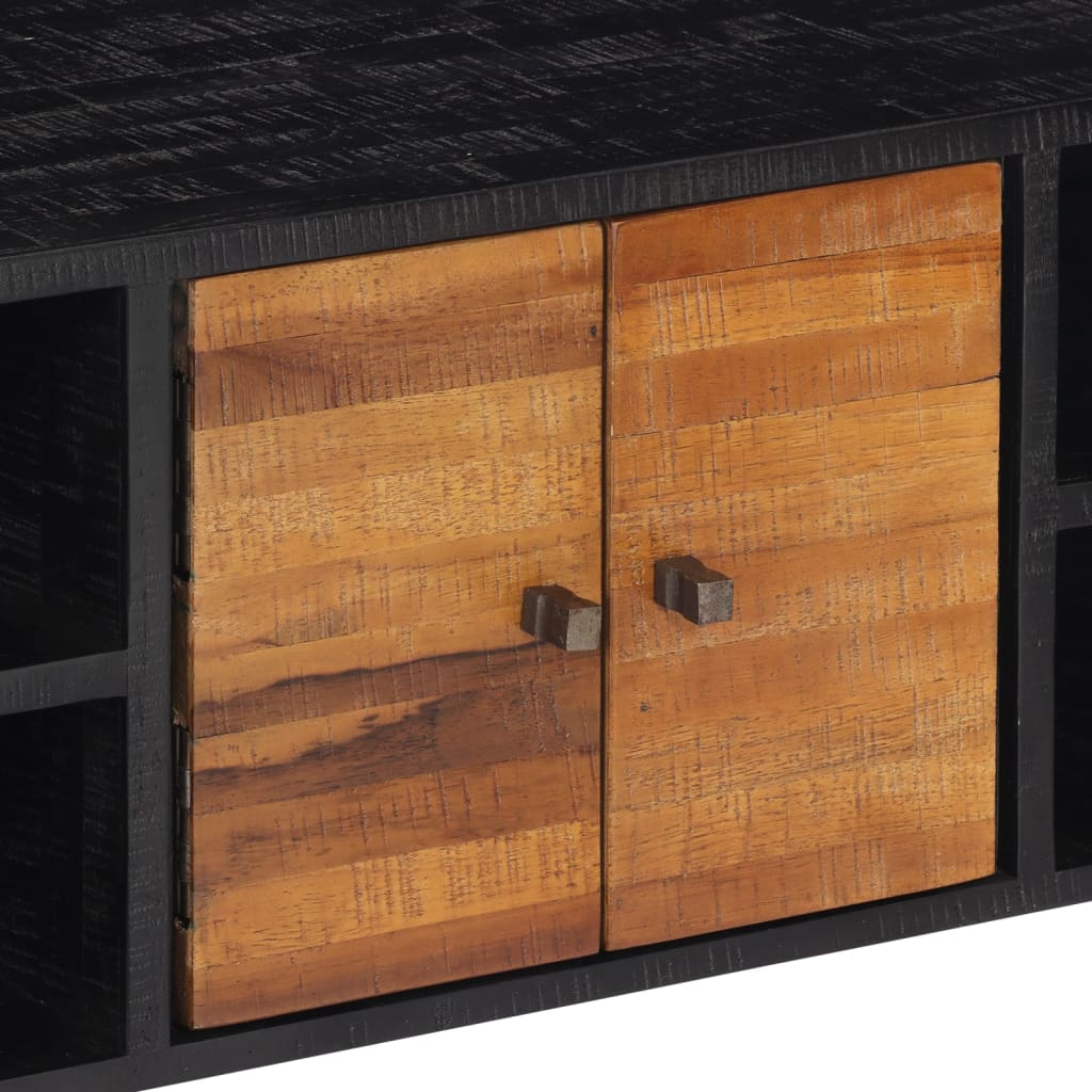 TV-Møbel Tre TV-benk gjenvunnet heltre 112x31x45 cm teak