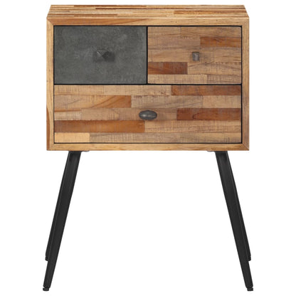 Nattbord Sengbord Tre heltre teak 47x31,5x60 cm