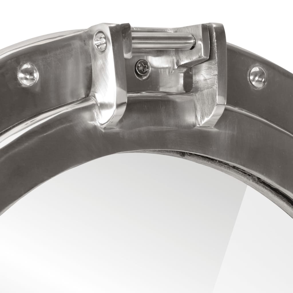 Kuøyespeil vegghengt Φ38 cm aluminium og glass