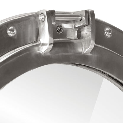 Kuøyespeil vegghengt Φ38 cm aluminium og glass