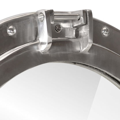 Kuøyespeil vegghengt Φ50 cm aluminium og glass