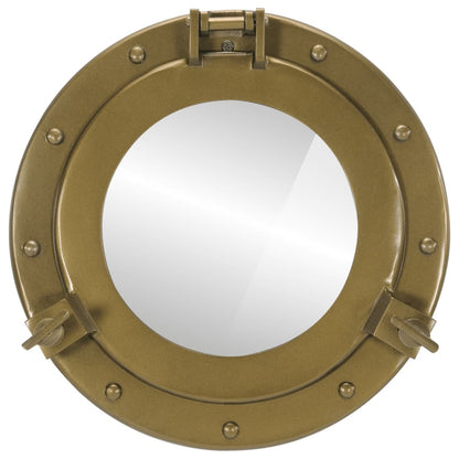 Kuøyespeil vegghengt Φ30 cm aluminium og glass