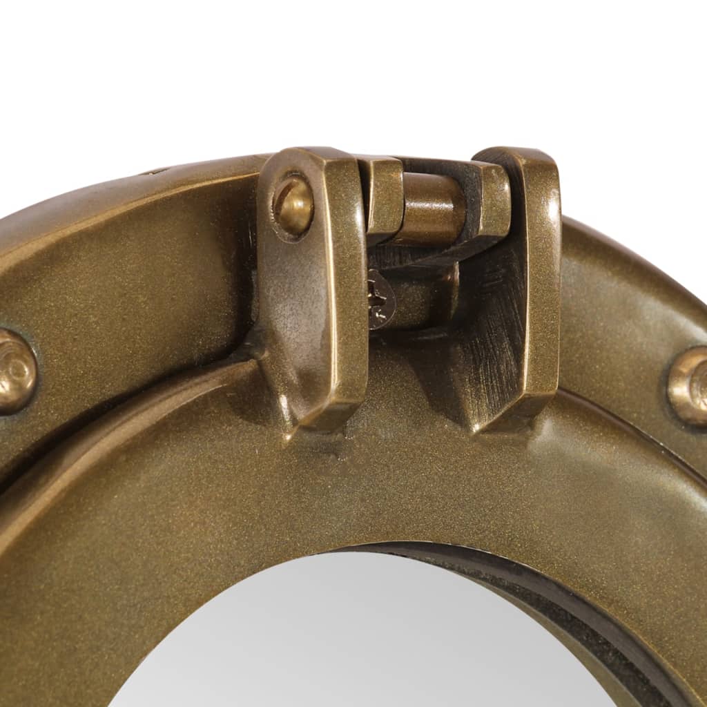 Kuøyespeil vegghengt Φ30 cm aluminium og glass