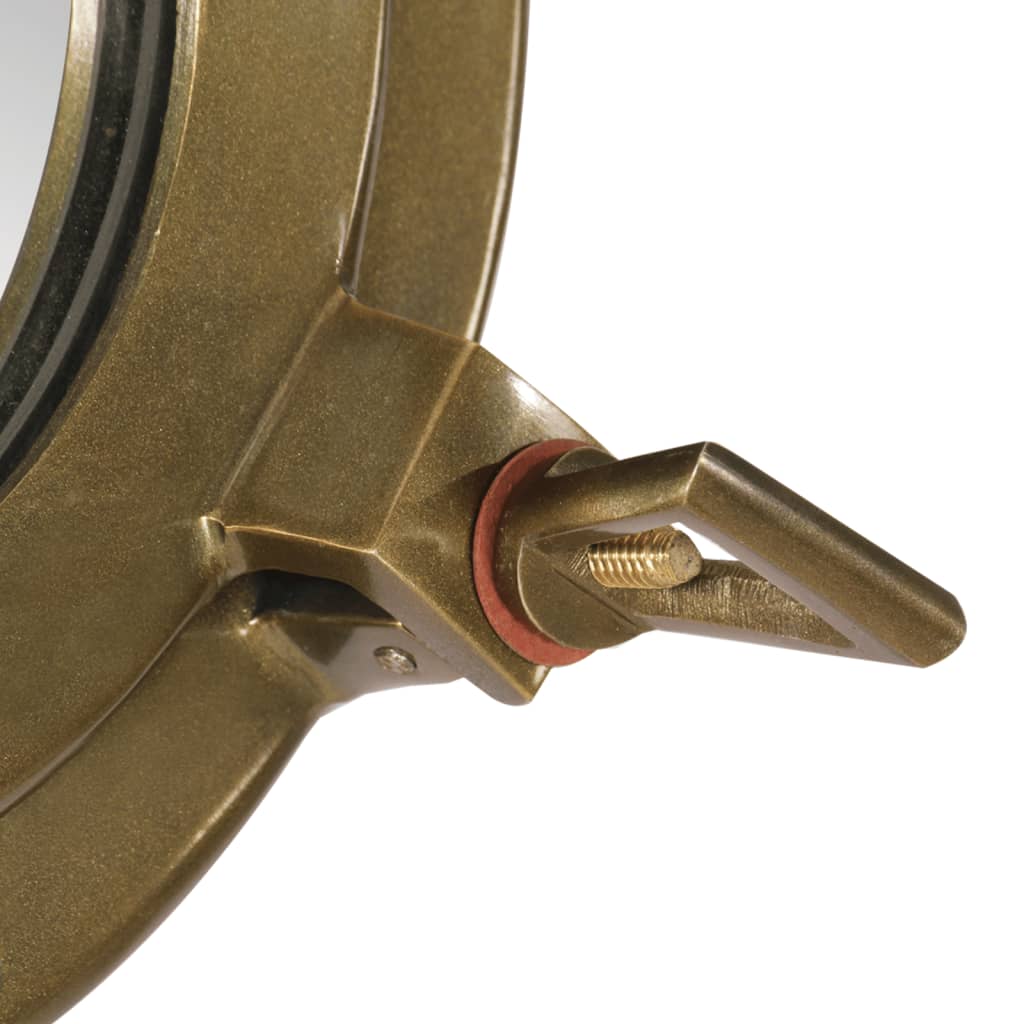 Kuøyespeil vegghengt Φ30 cm aluminium og glass