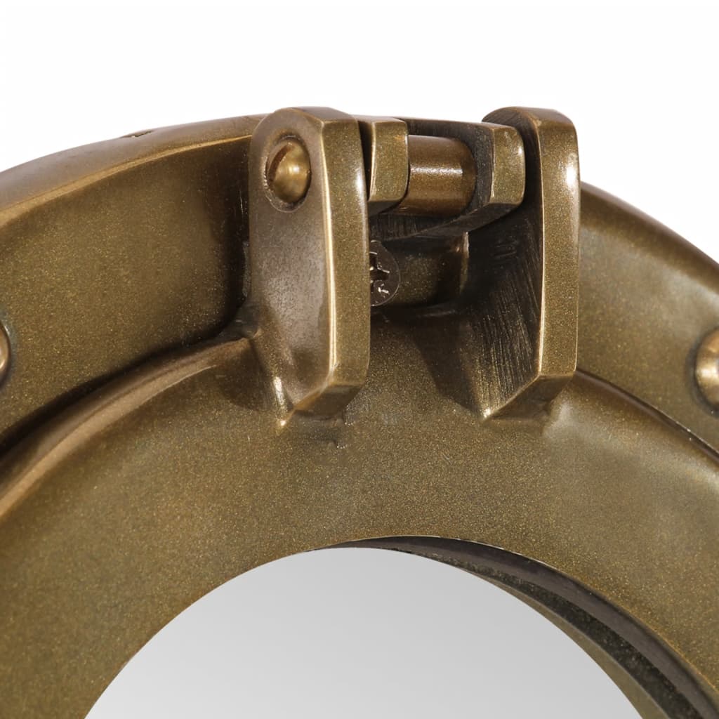 Kuøyespeil vegghengt Φ38 cm aluminium og glass