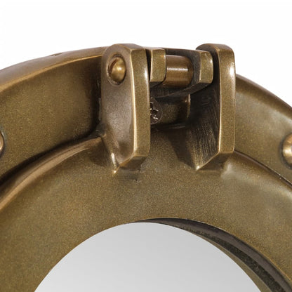 Kuøyespeil vegghengt Φ38 cm aluminium og glass