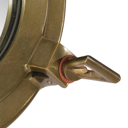 Kuøyespeil vegghengt Φ38 cm aluminium og glass