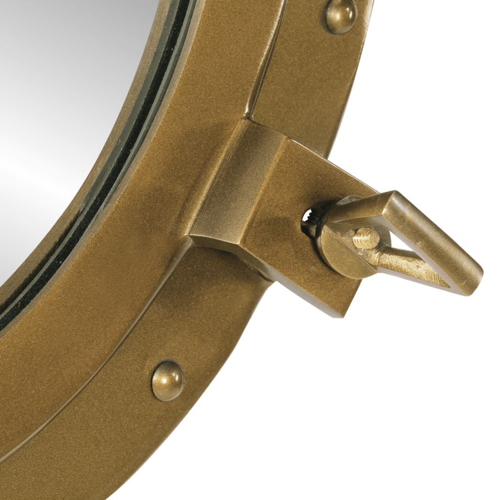 Kuøyespeil vegghengt Φ50 cm aluminium og glass