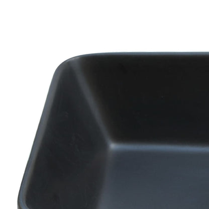 Baderomsvask Svart og Brun rektangulær 46x35,5x13 cm keramikk