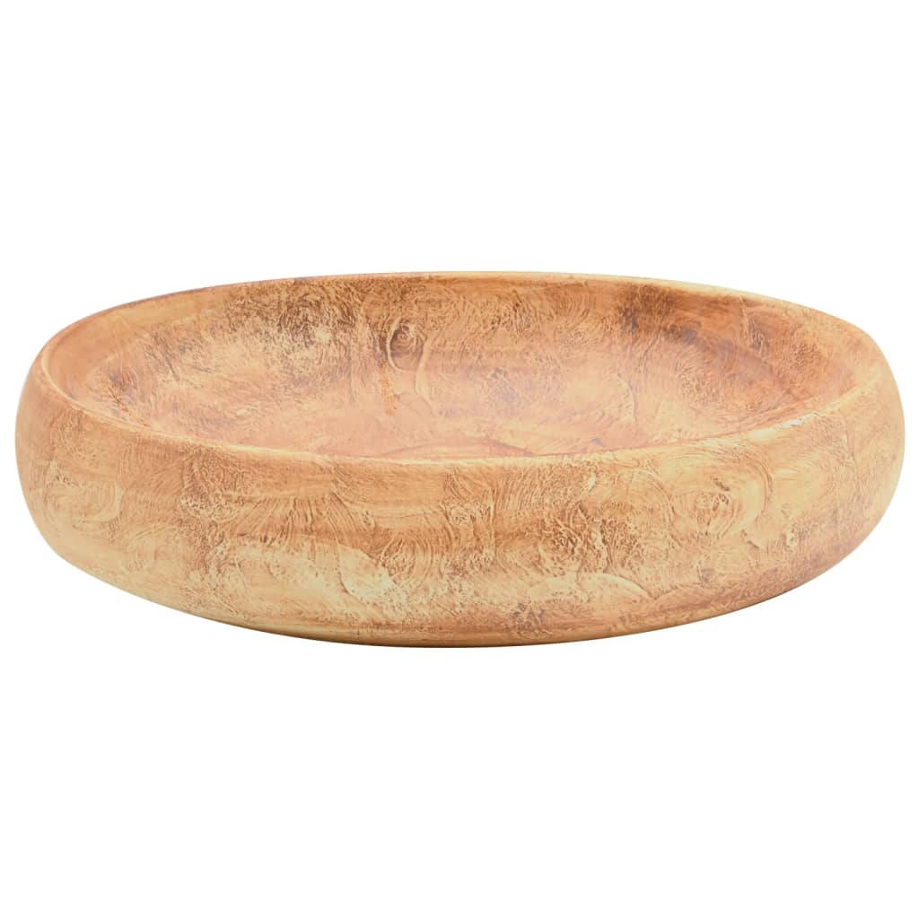 Baderomsvask Brun oval 59x40x15 cm keramikk