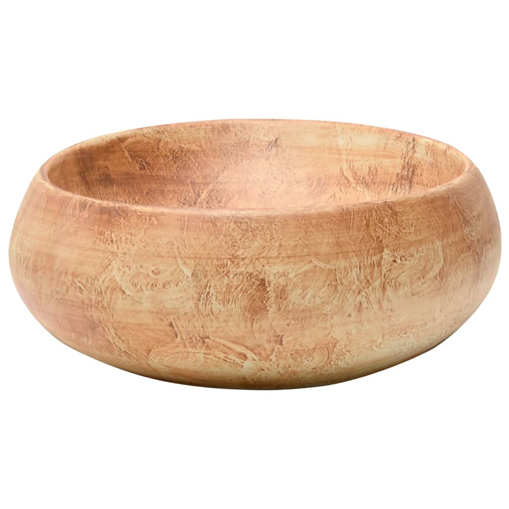 Baderomsvask Brun oval 59x40x15 cm keramikk