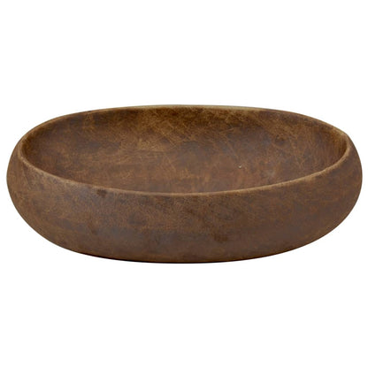Baderomsvask Brun oval 59x40x15 cm keramikk