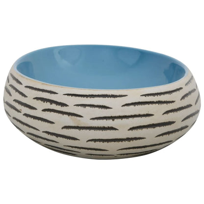 Baderomsvask flerfarget oval 59x40x15 cm keramikk