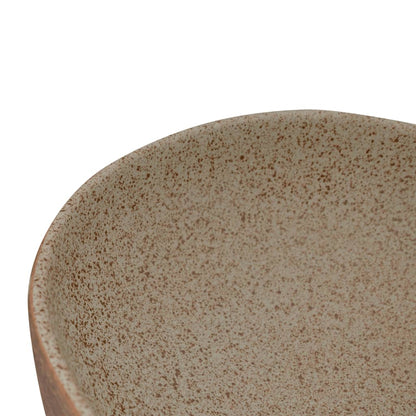 Baderomsvask sand og Brun oval 59x40x14 cm keramikk