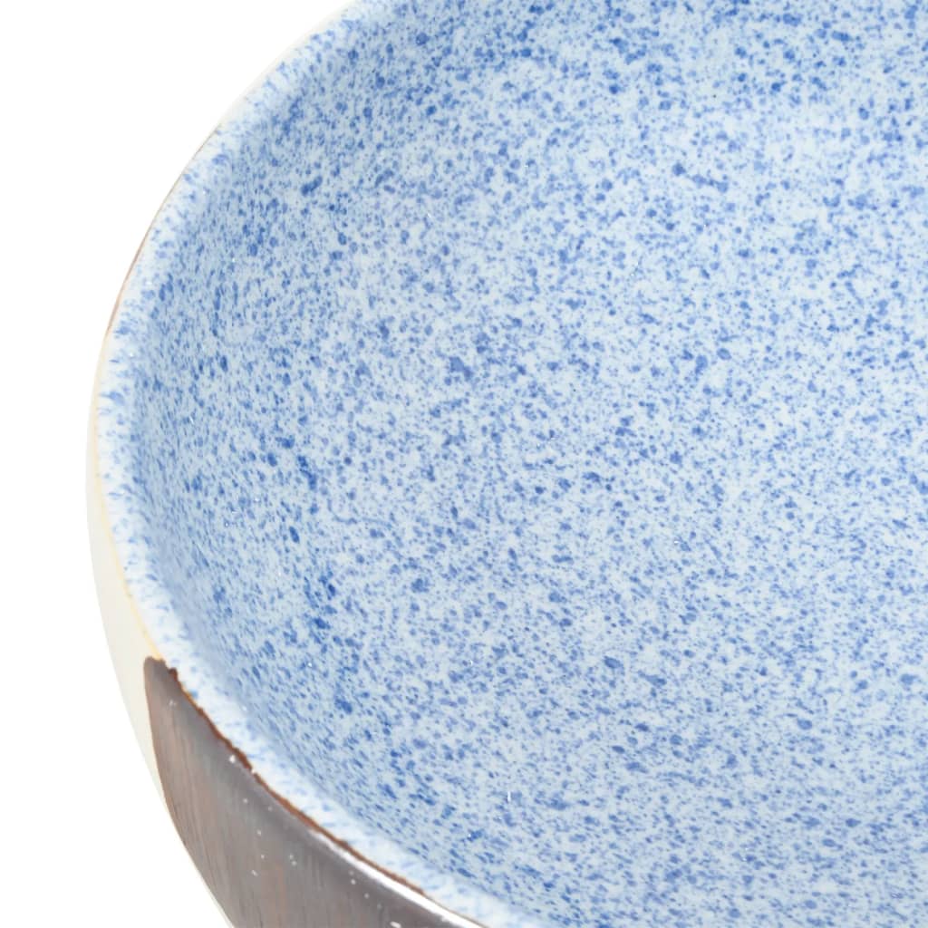 Baderomsvask flerfarget oval 59x40x14 cm keramikk