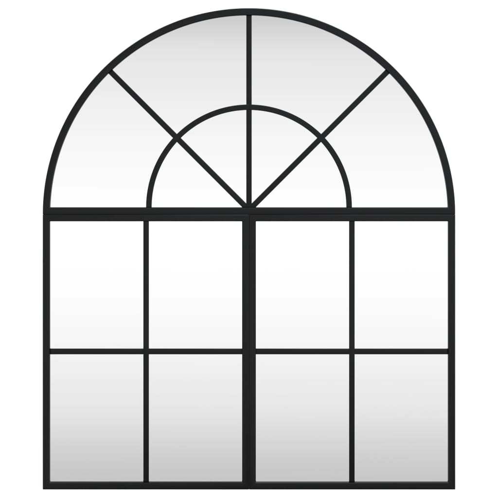 Veggspeil Svart 60x70 cm buet jern