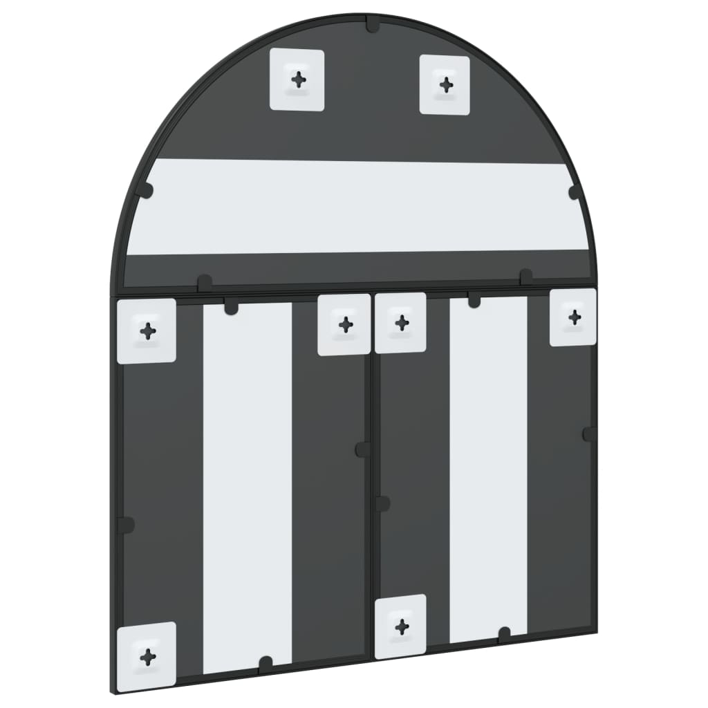 Veggspeil Svart 60x70 cm buet jern