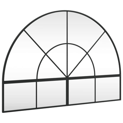 Veggspeil Svart 100x70 cm buet jern