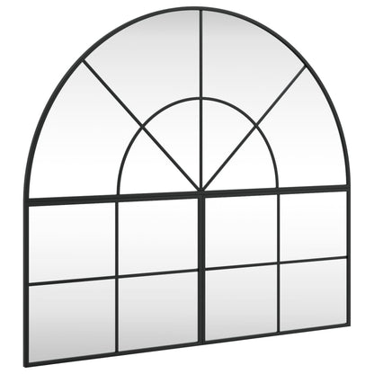 Veggspeil Svart 100x90 cm buet jern