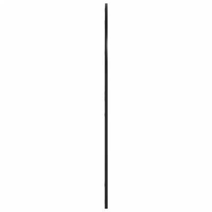 Veggspeil Svart 100x110 cm buet jern