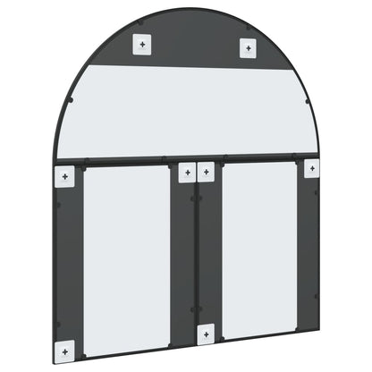 Veggspeil Svart 100x110 cm buet jern