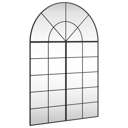 Veggspeil Svart 100x150 cm buet jern