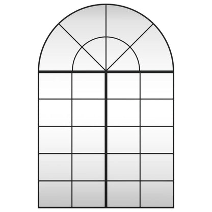 Veggspeil Svart 100x150 cm buet jern