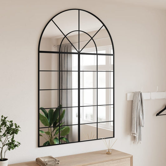 Veggspeil Svart 100x150 cm buet jern