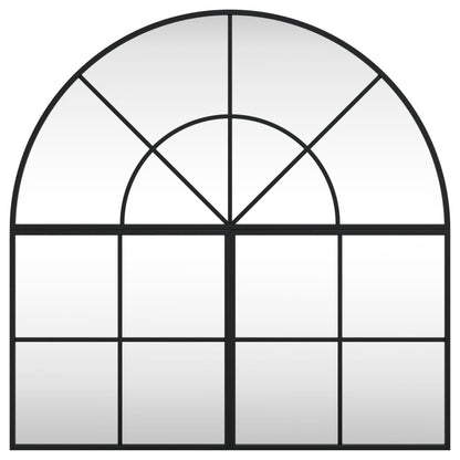 Veggspeil Svart 80x80 cm buet jern