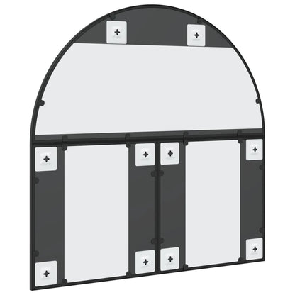 Veggspeil Svart 80x80 cm buet jern