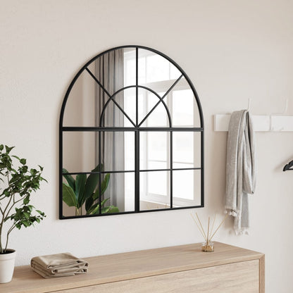 Veggspeil Svart 80x80 cm buet jern