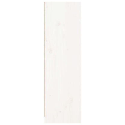 Bokhylle Hvit 70x33x110 cm heltre furu