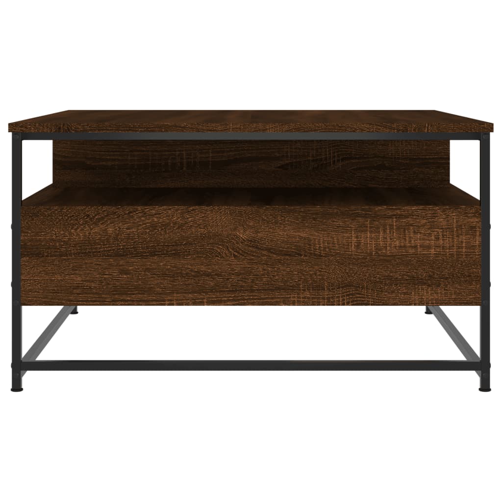 Salongbord Sofabord Brun Eik 80x80x45 cm