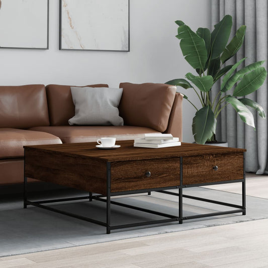 Salongbord Sofabord Brun Eik 100x99x40 cm