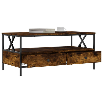 Salongbord Sofabord Røkt Eik 100x51x45 cm
