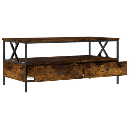 Salongbord Sofabord Røkt Eik 100x51x45 cm