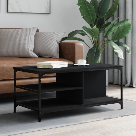 Salongbord Sofabord Svart 100x50x45 cm