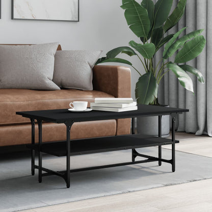 Salongbord Sofabord Svart 100x50x40 cm