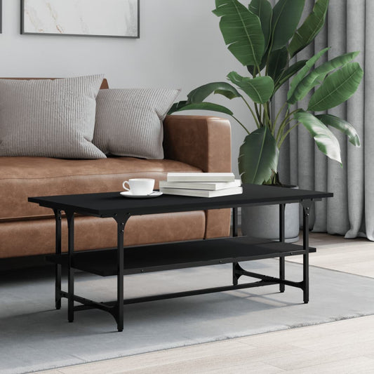 Salongbord Sofabord Svart 100x50x40 cm